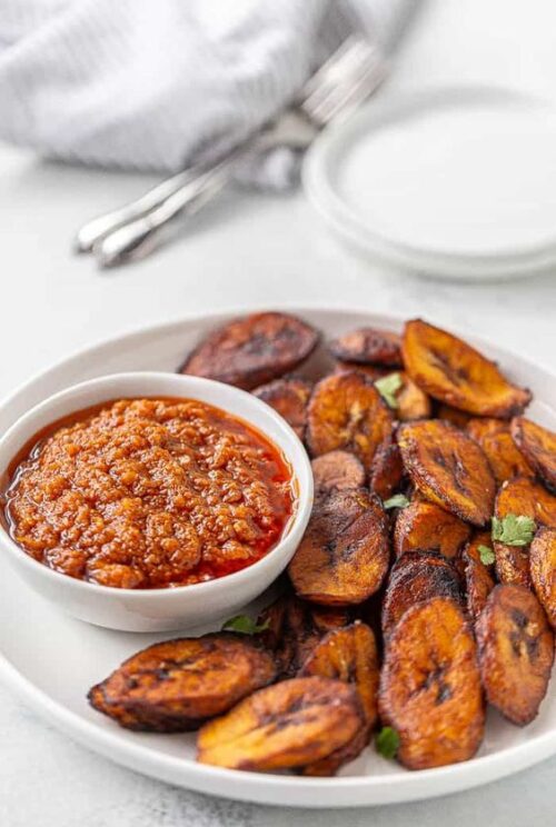 Plantain and beans